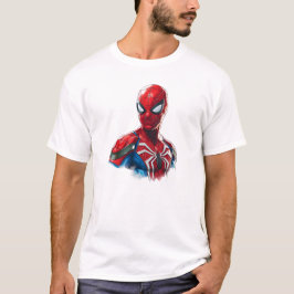 Camiseta Ilustração Clássica de Arte do Homem-Aranha