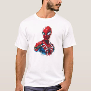Camiseta Ilustração Clássica de Arte do Homem-Aranha