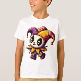 Camiseta "Ilustração Colorida de Caracteres de Jester"