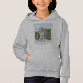 Camiseta Ilustração Colorida de Castelo