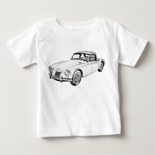 Camiseta Ilustração convertível do carro de esportes de 