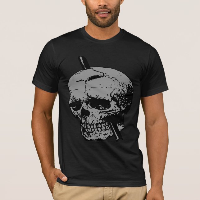 Camiseta Ilustração Crônica Com Cinza De Vetor De Ferro Em  (Frente)