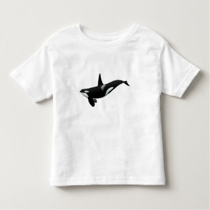 Camiseta Ilustração da baleia Orca - Escolher cor de fundo