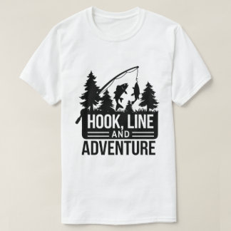 Camiseta Ilustração da campanha de pesca e captura ao ar li