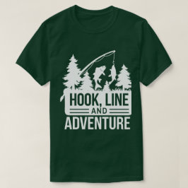 Camiseta Ilustração da campanha de pesca e captura ao ar li