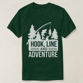 Camiseta Ilustração da campanha de pesca e captura ao ar li