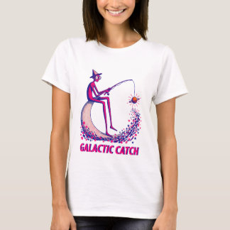 Camiseta Ilustração da Captura Galáctica – Pesca na Lua e G