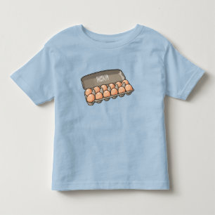 Camiseta Ilustração da cartonagem de ovo