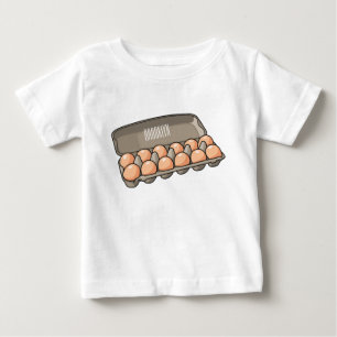Camiseta Ilustração da cartonagem de ovo