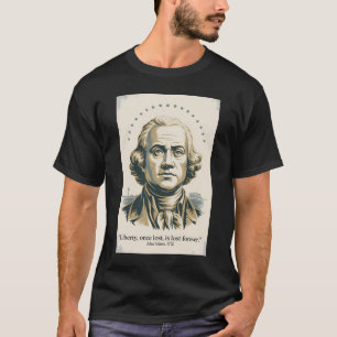 Camiseta Ilustração da Citação do Segundo Presidente John A
