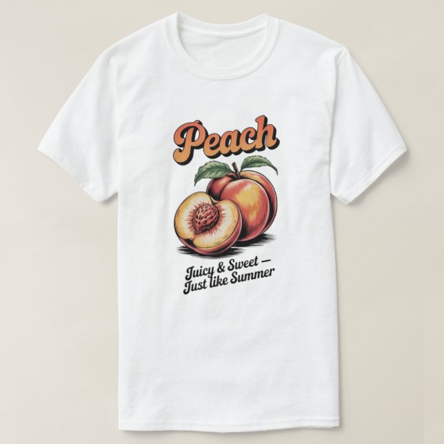 Camiseta Ilustração da Fruta da pinagem vertical (Frente do Design)