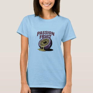 Camiseta Ilustração da Fruta de paixão - Fruta Exótica Trop
