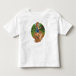 Camiseta Ilustração da Mamãe do Cachorro Fofo Passeando com
