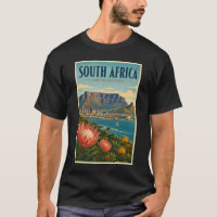 Ilustração da Montanha da Mesa na África do Sul Vi