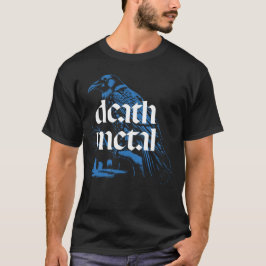 Camiseta Ilustração da Morte Metal Raven