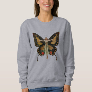 Camiseta Ilustração da Mulher Voando Borboleta Flapper