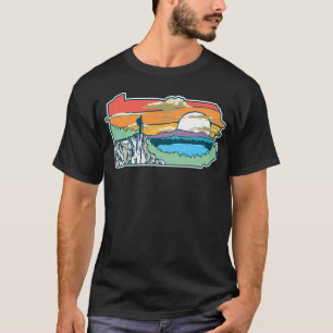 Camiseta Ilustração da Natureza do Estado da Pensilvânia