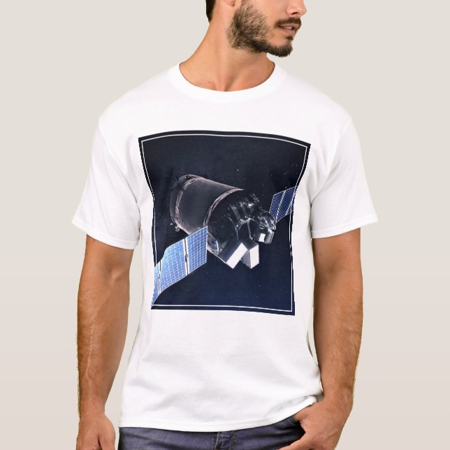 Camiseta Ilustração Da Nave Espacial Xl Do Dragão. (Frente)