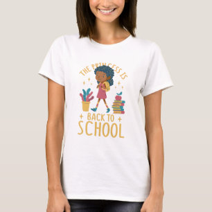 Camiseta Ilustração da Princesa da Escola de Volta