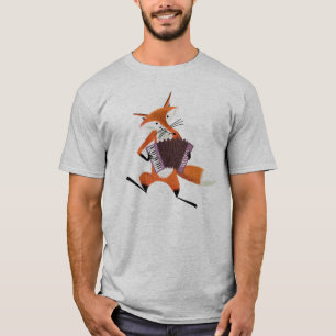Camiseta Ilustração da raposa musical