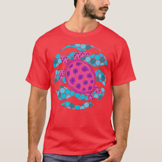 Camiseta Ilustração da Tartaruga Rosa