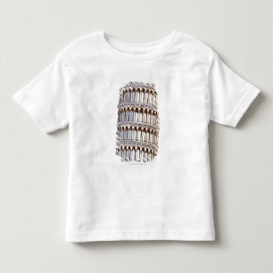 Camiseta Ilustração da torre de Pisa