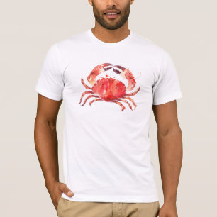 Camiseta Ilustração das Aquarelas da Carpa Vermelha