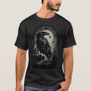 Camiseta Ilustração das Aves Noturnas Spooky