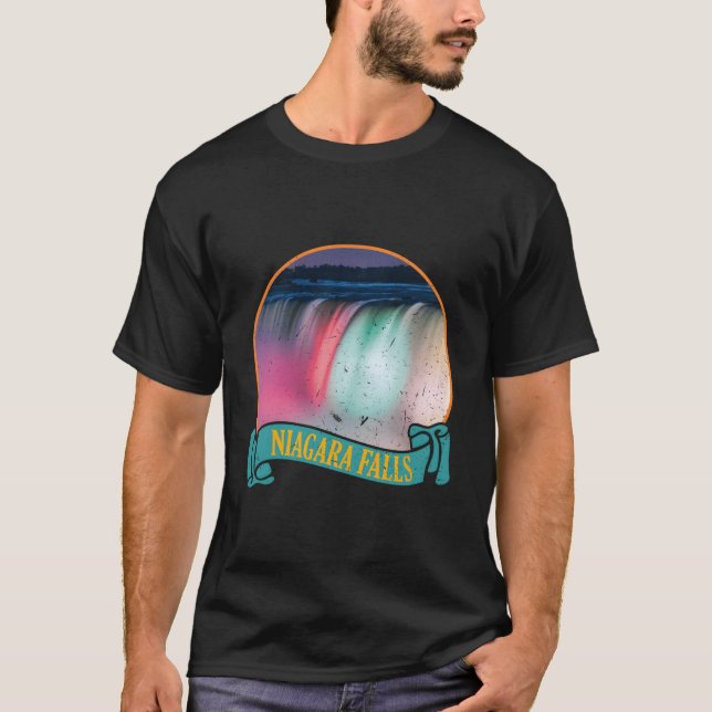 Camiseta Ilustração das Cataratas do Niágara (Frente)