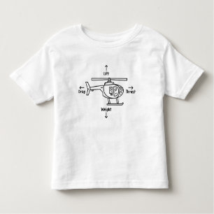 Camiseta Ilustração das Forças do Helicóptero Quatro