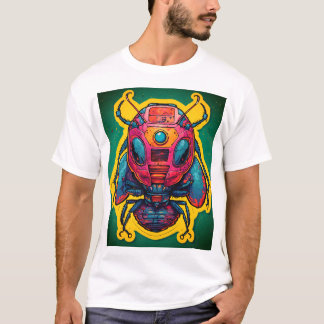 Camiseta Ilustração de Adesivos