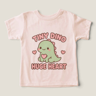 Camiseta Ilustração de Adorável Dinossauro Pequeno com um G