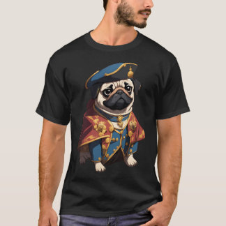 Camiseta Ilustração de Adorável Pug Clerigo Curandeiro - Fa
