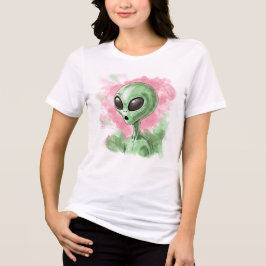 Camiseta Ilustração de Alienígena Clássica