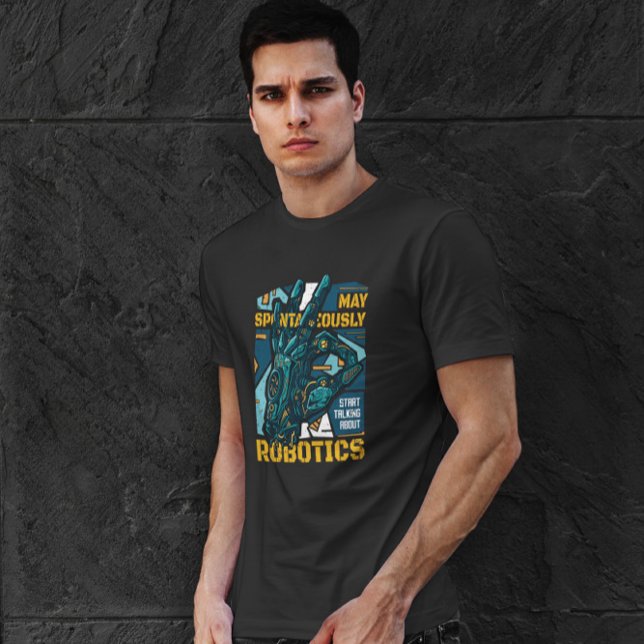 Camiseta Ilustração de Amigo Robô (Criador carregado)