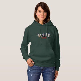 Camiseta Ilustração de Animais Fofos de Ano Novo