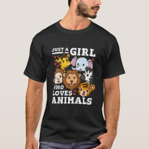 Camiseta Ilustração de Animais Fofos do Zoológico Elefante 