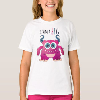 Camiseta Ilustração de Animal Monstro Fofo