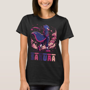 Camiseta Ilustração de Anime de Pássaro Guerreiro Sakura Ed