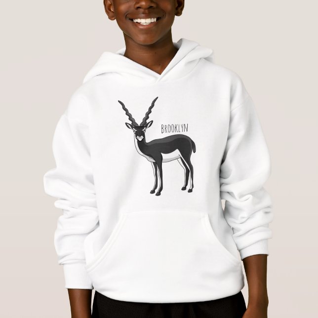 Camiseta Ilustração de antílope Blackbuck (Frente)