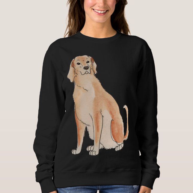 Camiseta Ilustração de Aquarela do Labrador (Frente)