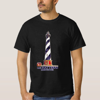 Camiseta Ilustração de Aquarela Farol Cape Hatteras