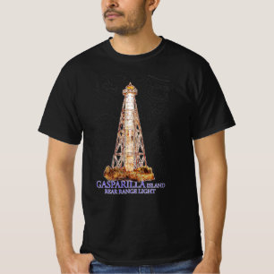 Camiseta Ilustração de Aquarela Gasparilla Island Light