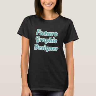 Camiseta Ilustração de Arte de Futuro Designer Gráfico Cria