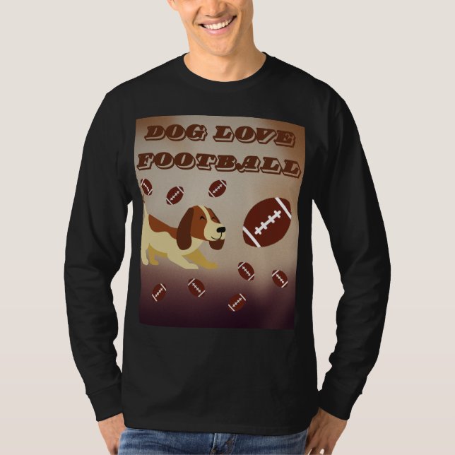 Camiseta Ilustração de Arte do Esporte Engraçado de Cachorr (Frente)