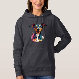 Camiseta Ilustração de Arte Pop de Retrato Colorido de Cach