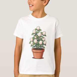 Camiseta Ilustração de Árvore de Ovos Caprichosa para Crian