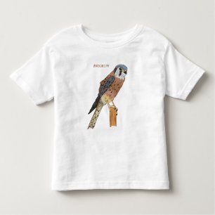 Camiseta Ilustração de ave do Kestrel Americano