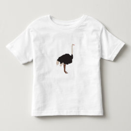 Camiseta Ilustração de aves de avestruz