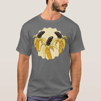 Camiseta Ilustração de Bananas de Chocolate Choco Banana